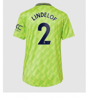Manchester United Victor Lindelof #2 Tredjedrakt Kvinner 2022-23 Kortermet